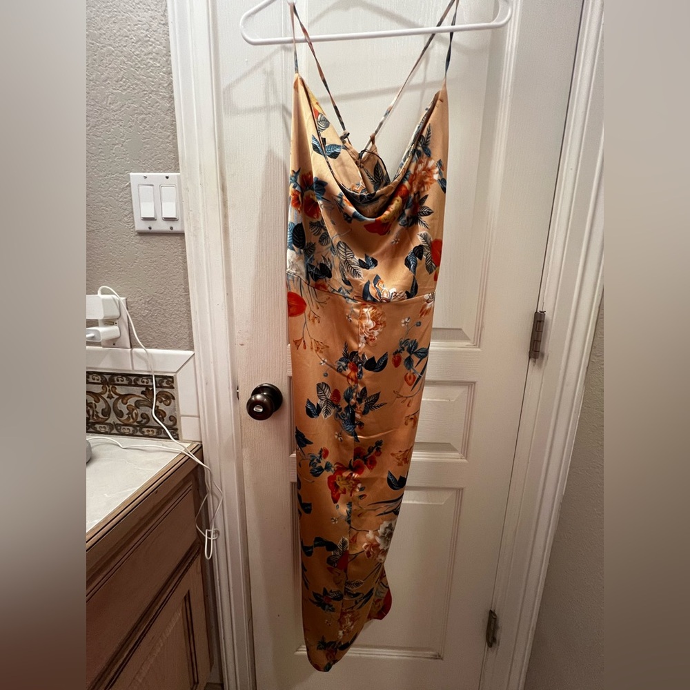 Boohoo Satin Dress